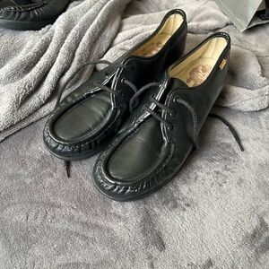 SAS Black Leather loafer Moccasin Shoes
